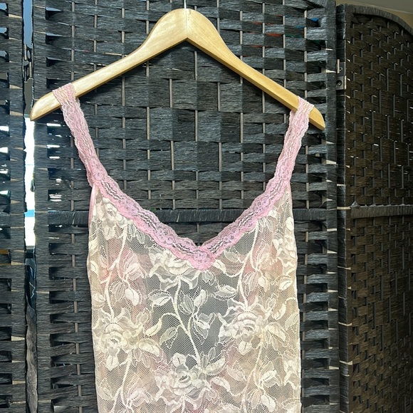 Victoria’s Secret vintage lace shirt nightgown in pink size large open back - Picture 12 of 12